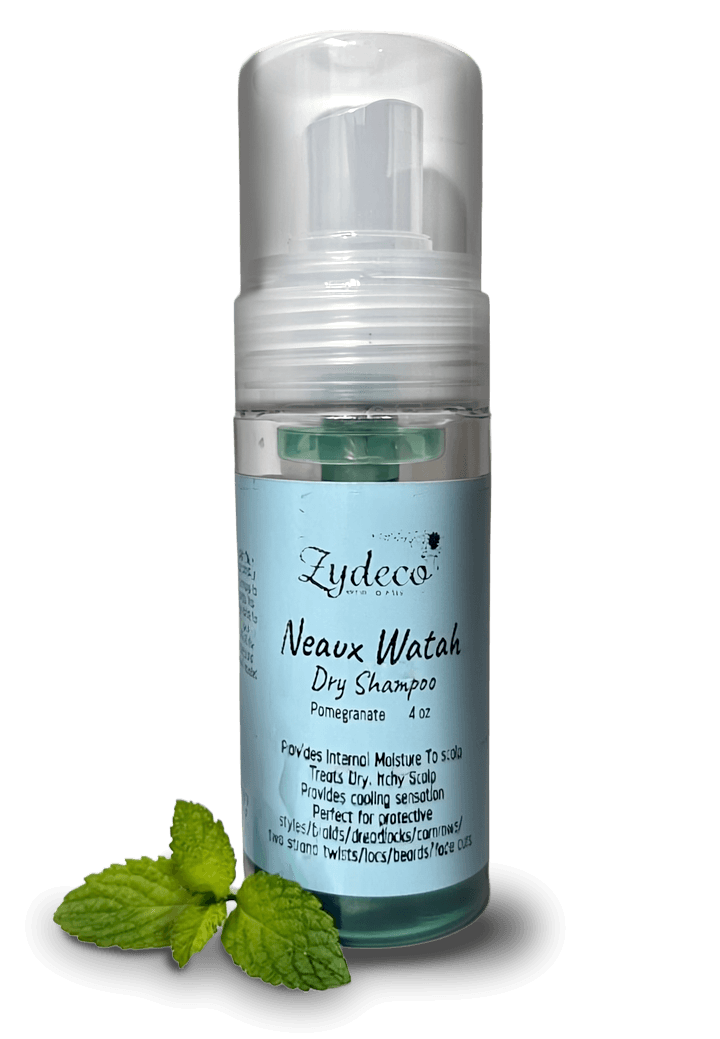 Minty Dry shampoo bottle